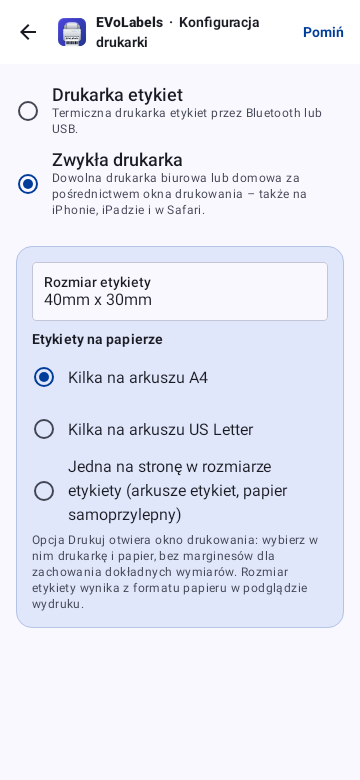 Regular printer