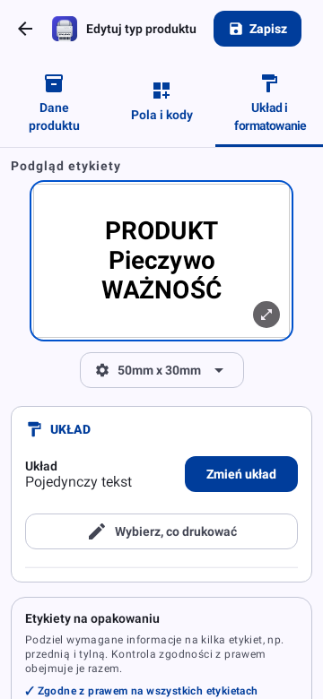 Product type: layout